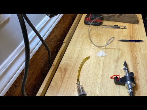 Chinese Diesel heater upgraded fuel lines with filter.