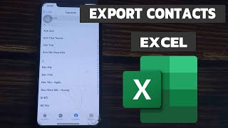 How to Export iPhone Contacts to Excel | Export iPhone Contacts As VCF