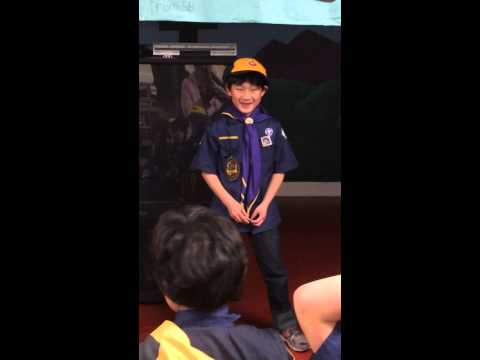 20141220 Cub Scout Pack Meeting - Sing Happy Birthday