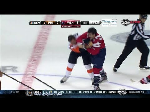 Brayden Schenn vs Tom Wilson Sep 27, 2013