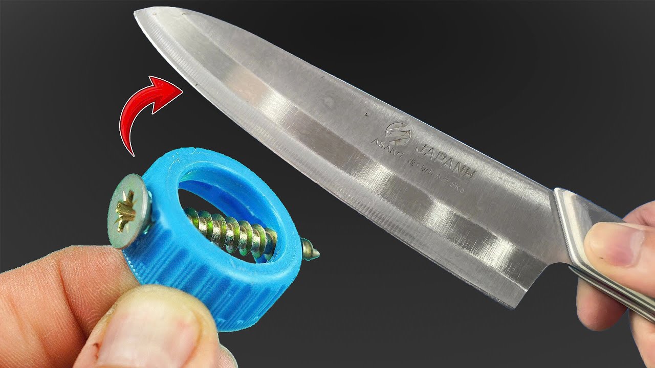 KNIFE Like Razor Sharp ! Sharpen Your Knife In 1 Minute With This Tool