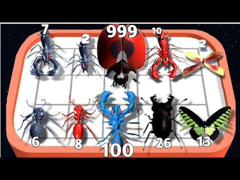 Merge Ant: Insect Fusion - Merge Master  Gameplay Part 1 - Merge Battles Game - Android iOS
