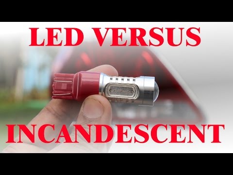 Led and incandesent tail light bulb review