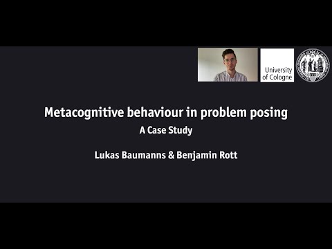 Metacognitive behaviour in problem posing