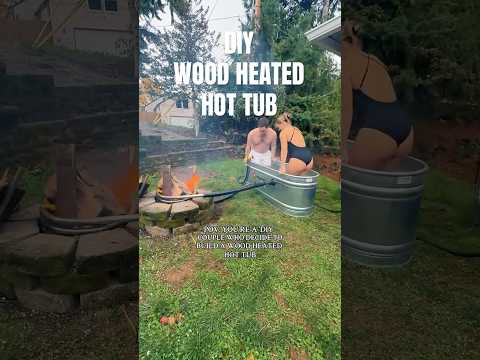 Building A Wood Fired Hot Tub | Couple Goals #diyprojects #homeproject #couplegoals #hottub