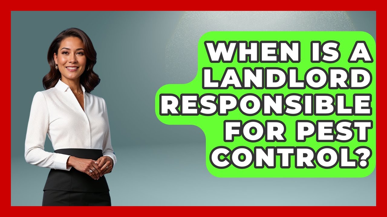 When Is A Landlord Responsible For Pest Control? - Consumer Laws For You