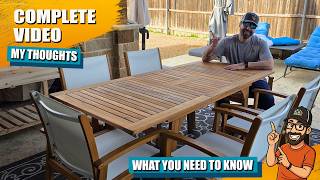 Casual Patio Dining Set Review | Expandable Table & Textilene Chairs Test