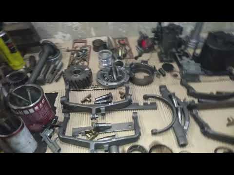 Сороконожка часть 64.Мерседес Актрос 4144к, ремонт КПП, установка валов и колокола.