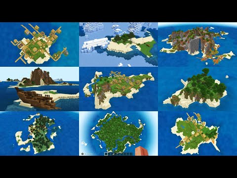 TOP 25 ISLAND SEEDS For Minecraft Bedrock Edition! (PE, Xbox, Playstation, Switch & Windows 10)