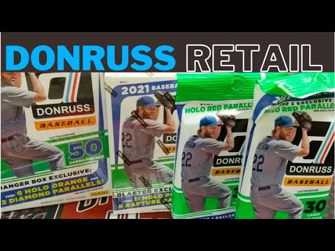 2021 Donruss Baseball Retail Blaster Box Hanger Box and Value Packs ** Nice Parallels! **