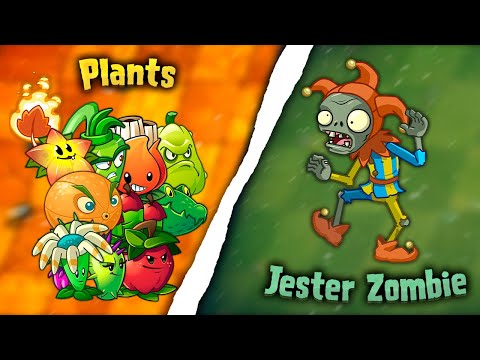 PVZ2 Random Plants + BOOST Vs JESTER ZOMBIE: Who Will Win? (Plants vs Zombies 2)