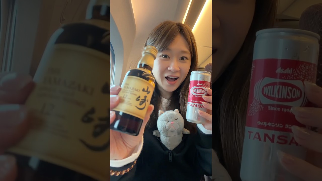 新幹線で高級ハイボール作る