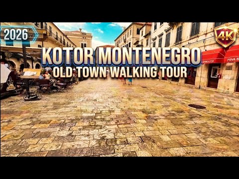 Kotor Old Town Walking Tour 2026/4K