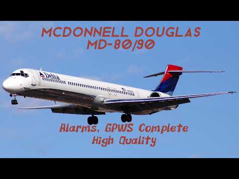 (high quality) McDonnell Douglas MD-80/90 aural warnings, GPWS
