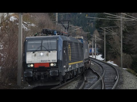 🇦🇹⛰️Bahnverkehr an der Brennerbahn in St.Jodok mit TXLogistik, Makros, ÖBB Vectron's und mehr⛰️🇦🇹