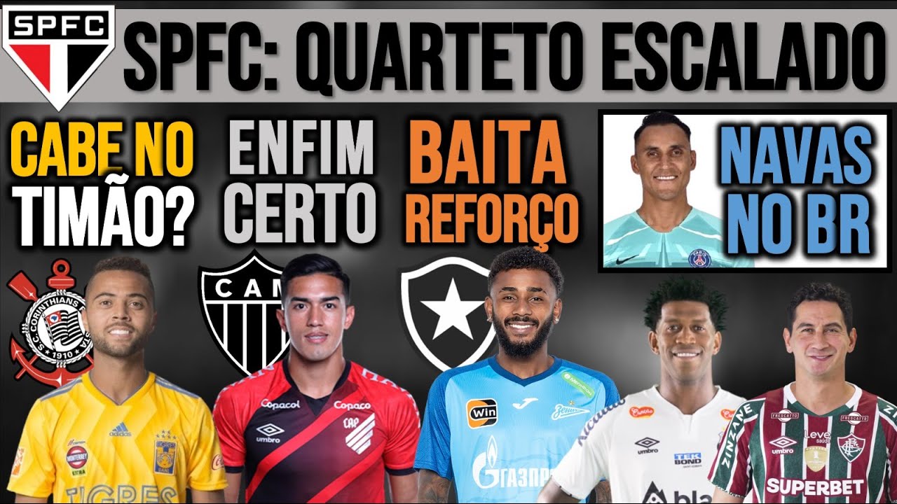 RAFAEL CARIOCA NO TIMÃO? GALO: +1 REFORÇO! WENDEL FECHOU! QUARTETO NO SP! GIL, NAVAS, GANSO, NEYMAR+