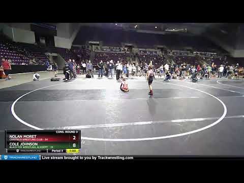 58 Lbs Cons. Round 3 - Cole Johnson, Black Fox Wrestling Academy Vs Nolan Moret, Chatfield Wrestli
