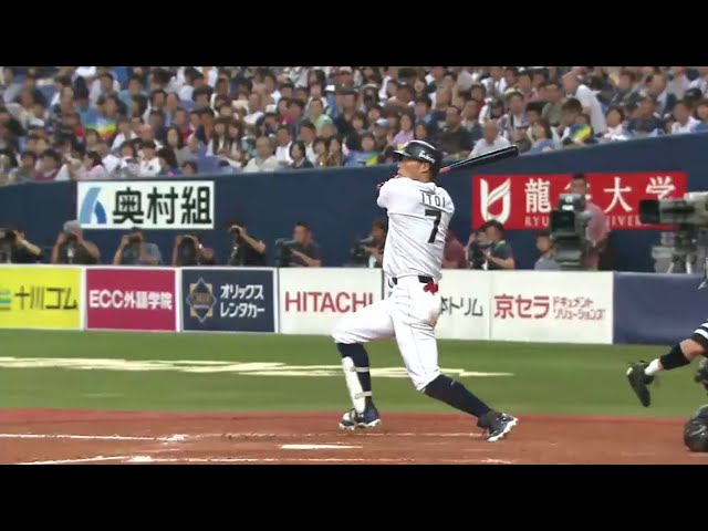 【5回裏】バファローズ糸井が逆方向へ一発!! 13号ソロHRで1点差に詰め寄る!! 2014/8/16 Bs-H