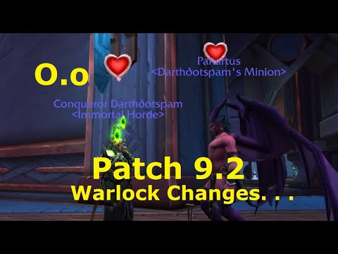 WoW Warlock 9.2 patch notes Class & PvP changes (Destruction, Affliction, Demonology)