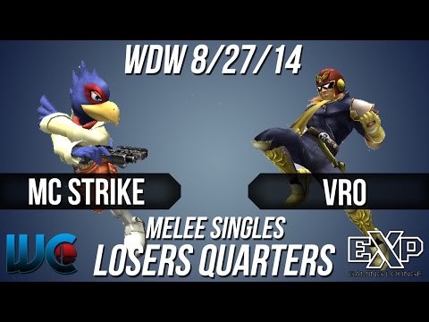 WDW 8/27/14 - MC Strike (Falco) vs. Vro (Falcon) Melee Singles Loser's Quarters