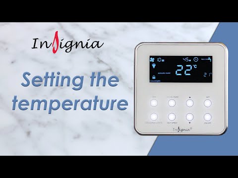 Insignia Signature Control Panel - Setting the Desired Temperature