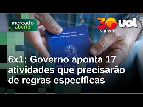Fim da escala 6×1: Governo aponta 17 atividades que precisarão de regras específicas; veja quais