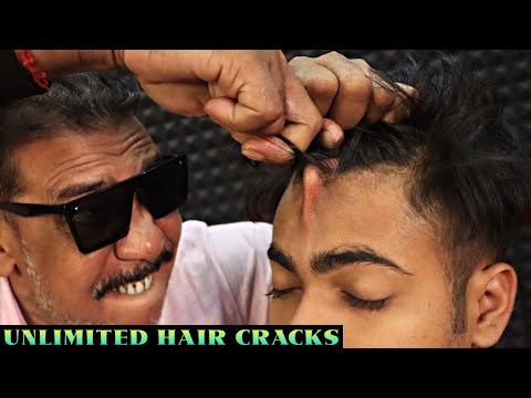 Hair Cracks by Asim Barber | Head Massage & Neck Cracking | Spine Cracking | Body Massage | ASMR