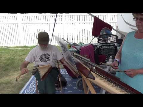"WATER IS WIDE" Hammer Dulcimer Marsha Kozlowski & Bowed Psaltery