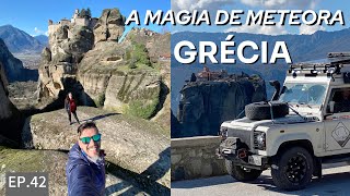 Viajando perto das nuvens em Meteora Grécia, onde a paisagem parece flutuar, Defender Camper (Ep.42)