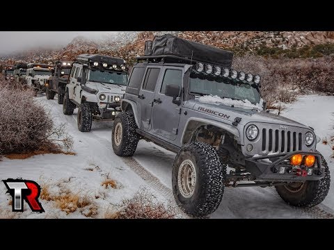 Unexpected Snow Along the Mojave Road