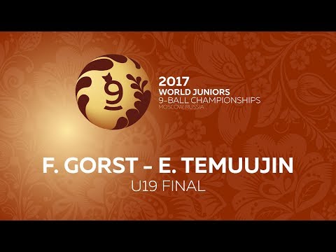 World Juniors 9-ball Championship 2017. U-19 Final. F. Gorst - E. Temuujin