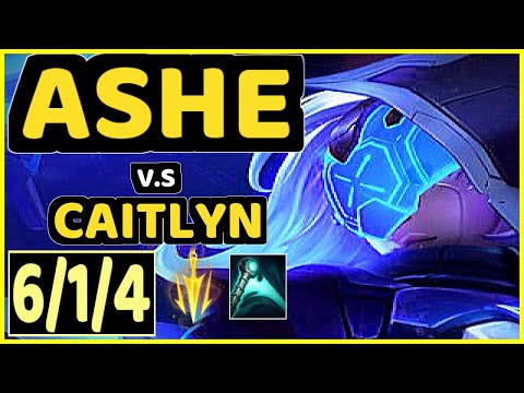 OHQ (ASHE) vs CAITLYN - 6/1/4 KDA BOTTOM ADC GAMEPLAY - KR Ranked MASTER