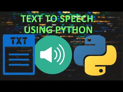 TEXT TO SPEECH IN PYTHON – Codemporium