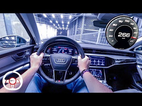 2021 AUDI S6 AVANT (344HP) NIGHT POV DRIVE Onboard (60FPS)