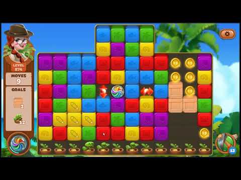 Lost Island Blast Adventure Level 874 - NO BOOSTERS 🏝️ | SKILLGAMING ✔️