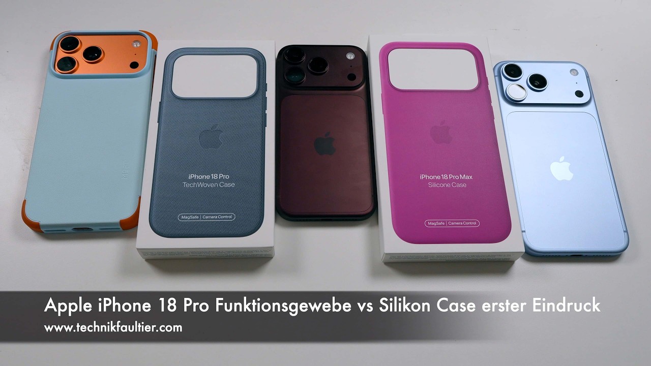Apple iPhone 18 Pro Funktionsgewebe vs Silikon Case erster Eindruck