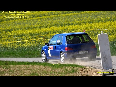 Kacper Maniak / Monika KAZIRÓD - Peugeot 106 rallye - 8 Rajd Rzeszowiak 15-05-2022
