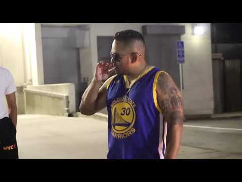 Bully Wiz taking a smoke break after a dope sideshow