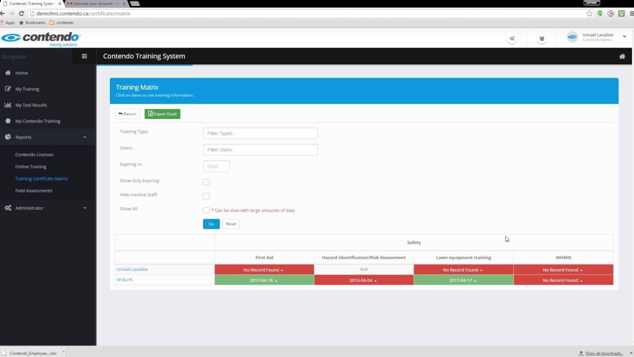 The Contendo TMS Tutorial