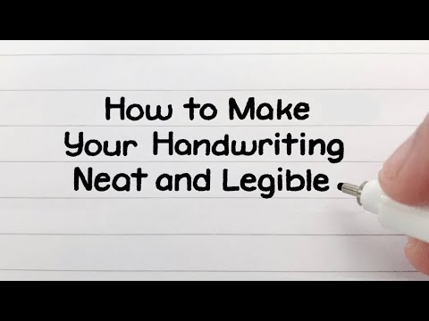 How to Write Neatly + Improve Your Handwriting Video