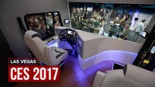 The Furrion Elysium RV has a hot tub and a retractable helipad - CES 2017