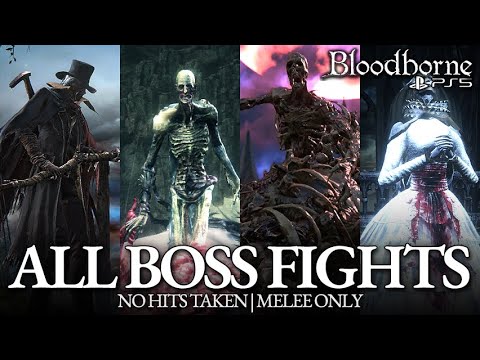 Bloodborne - All Boss Fights & All Endings (No Damage) [Base Game, Chalice Dungeons & DLC]