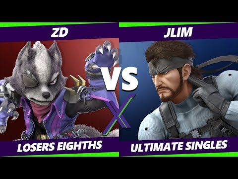 Smash Ultimate Tournament - ZD (Fox, Wolf)  Vs. JLim (Snake) - S@X 303 SSBU Losers Top 8