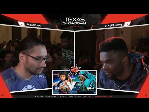 SFV TOP 8 TEXAS SHOWDOWN 2017 (EG NYCHRISG) vs (DTN PIE SMUG)