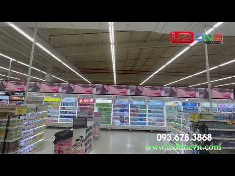 GO Thanh Hóa | Big C Thanh Hóa | Ledone lắp đặt dự án thầu màn hình LED P2.5 Kệ tủ gian hàng Mỹ phẩm