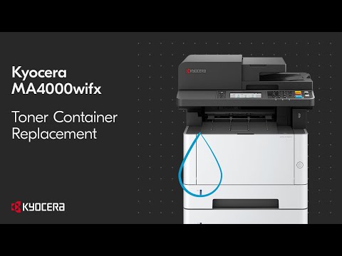 Kyocera MA4000x — замена картриджа с тонером