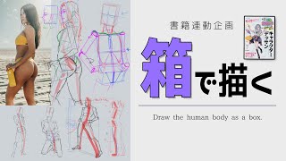 著書と連動解説：人体を箱で描くの難しい人へ　朝のクロッキー練習　#みにまるコミック #403 朝ドロ season2 がんばらなくていい簡単クロッキー練習【初心者歓迎】