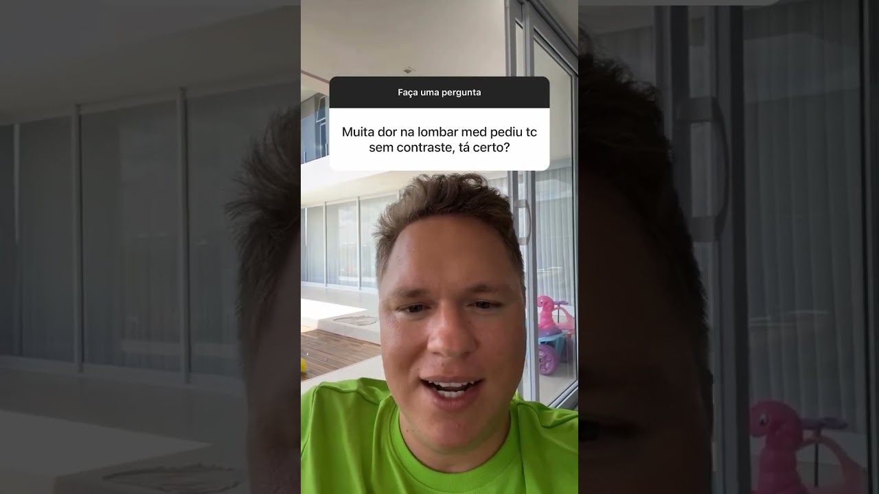 Provavelmente n era nem pra fazer a TC, imagina injetar rs 🥲