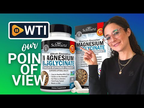 Magnesium Bisglycinate 100% Chelate No-Laxative Effect - Maximum Absorption & Bioavailability - WTI product video review