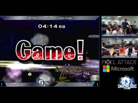 Salt Flats 3 - Melee Singles Losers Finals - Subzer0king (Sheik) vs Alphicans (Fox)